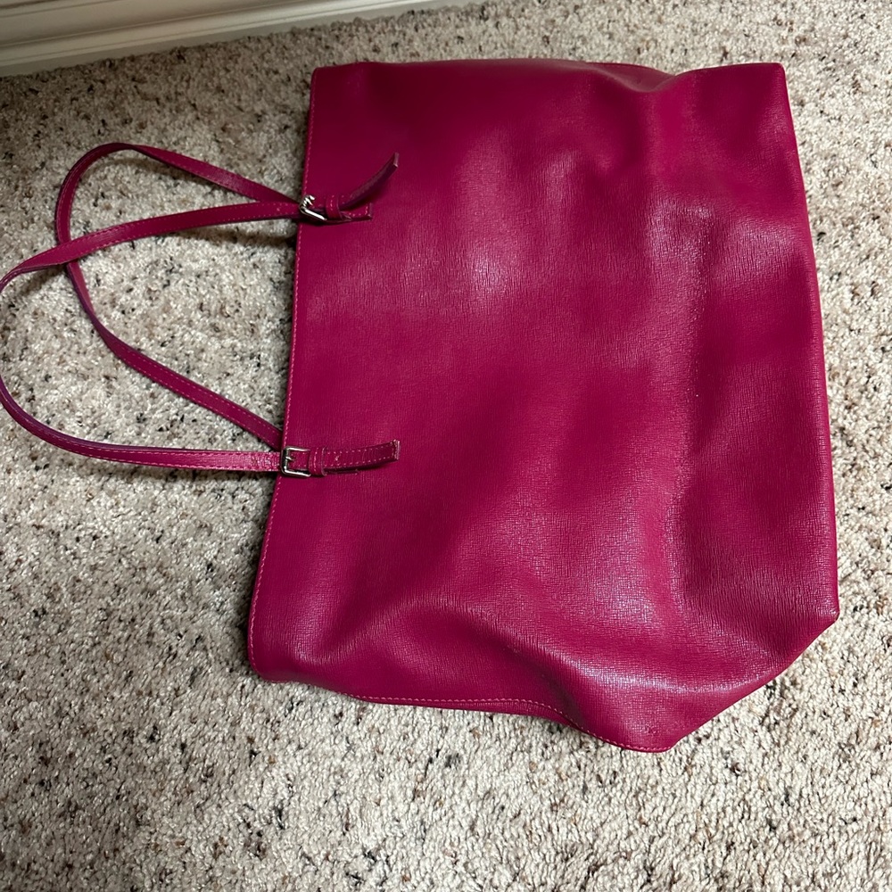 Furla Fuchsia Pink tote with zipper